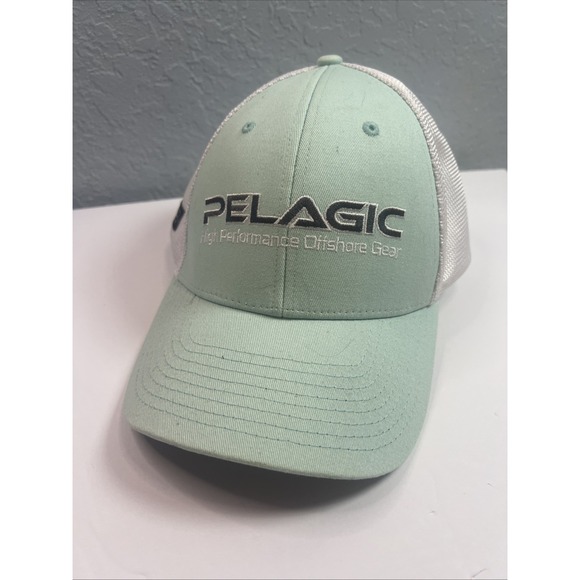 Pelagic Fishing Company High Performance Offshore Gear Lite Mint Snapback Hat - Picture 1 of 6
